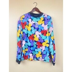 Disney Parks Disneyland Resort Crewneck Adult SM Balloons Long Sleeve Shirt NWT
